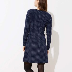 LOFT Dresses - NWT Loft navy and white polka dot wrap dress LOFT Dresses - NWT Loft navy and white polka dot wrap dress